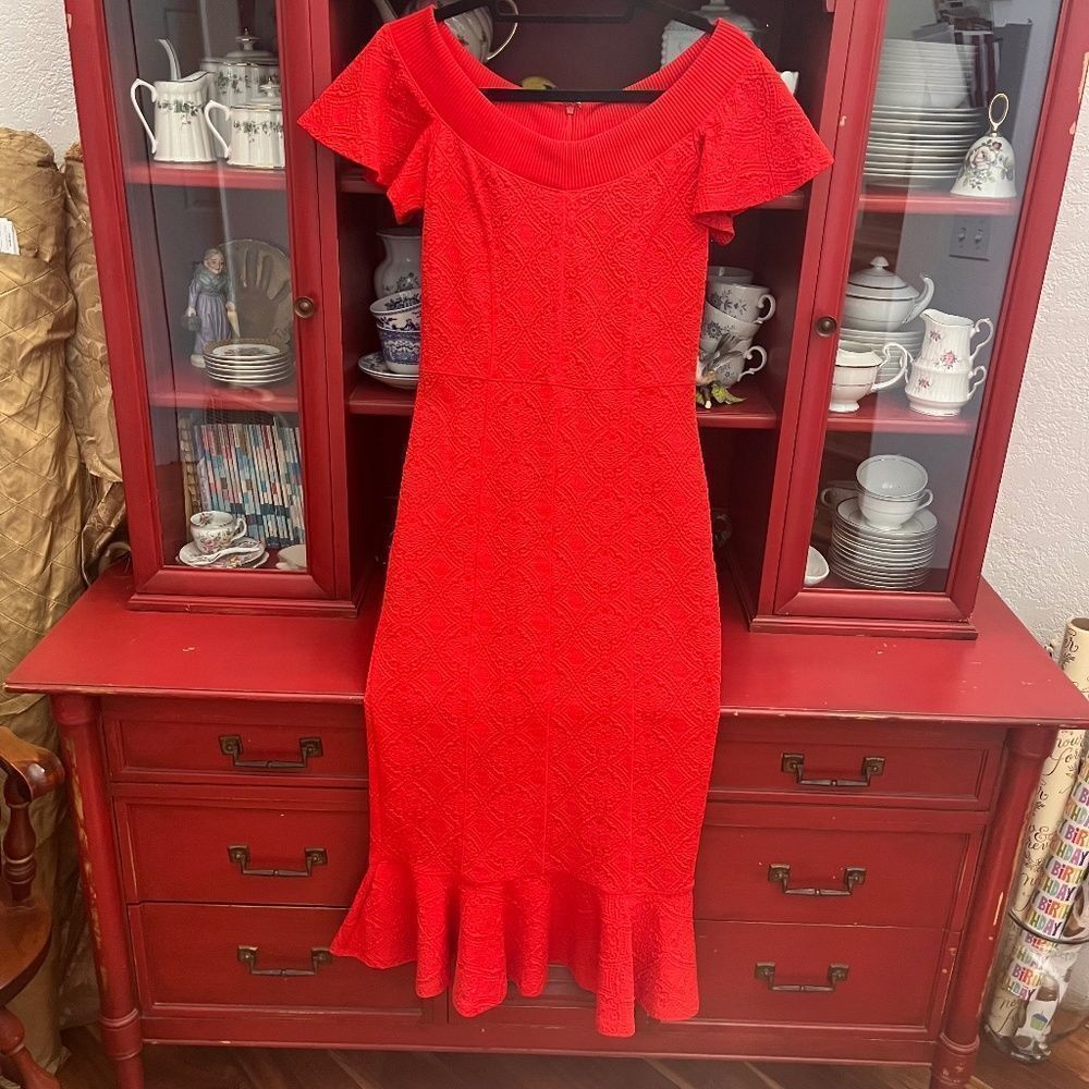 Vintage Opening Ceremony Dress Red Size Medium